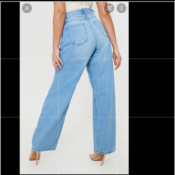 Light wash wide leg jean - petite (model is 5 ft 3”) - Picture 5 of 5